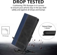 Google Pixel 6 Pro Vékony Flip Tok Kártyatartóval - Ütésálló Fekete MAMA MOUTH 7