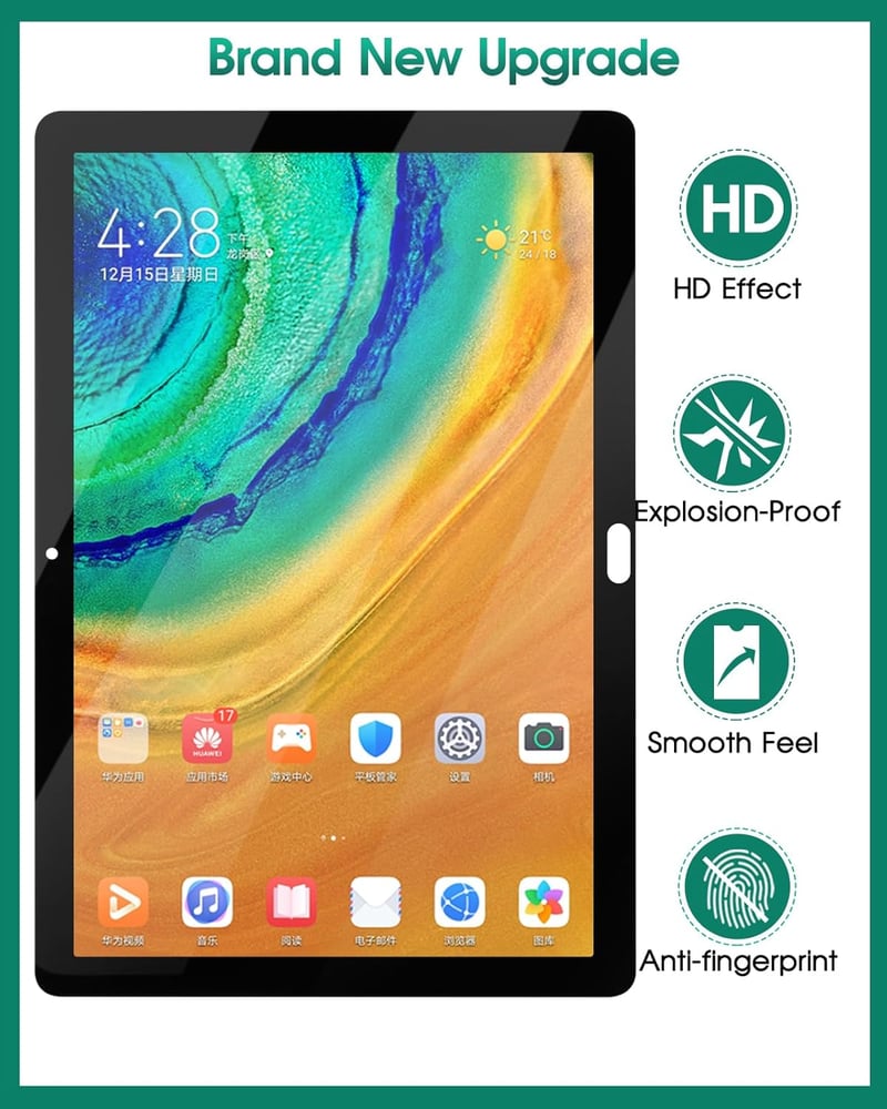 Huawei MediaPad M5 lite 10 LCD kijelző érintőpanellel, fekete - 2018-as modellhez