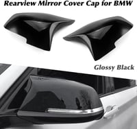 Asasytal Tükör Borítás BMW 5/6/7 Sorozathoz F10 F11 F18 LCI GT F07 F06 F12 F13 F01 F02 - Fényes Fekete ABS Műanyag Visszapillantó Tükör Burk 6