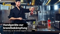 notlok Safety Work 500g Tűzoltó Spray | Kompakt Habos Tűzoltó Készülék Konyhába és Autóba | A B E F Osztályú és Zsírtüzek Ellen | 500ml Alum 9