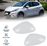 ConBlom Visszapillantó Tükör Borítás Peugeot 208 2008 (2012-2019) - ABS Anyagú Oldalsó Tükör Sapka Szett, Tartós Autó Külső Kiegészítő 5