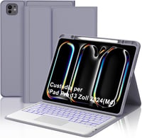 FOGARI iPad Pro 13 hüvelykes M4 2024 Tok Levehető Vezeték Nélküli Billentyűzettel - Tablet Védőtok Apple Készülékhez 1