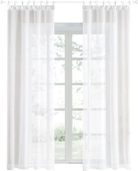 Topfinel vászonhatású függöny, 2 db, 225x140 cm, nappali ablakdekoráció 1