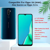Oppo A9 (2020) és A11x Fekete LCD Kijelző Érintőpanellel, Szerszámokkal 2