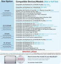 MacBook Pro 14 és 13,3" laptopokhoz vízálló HYZUO táska - halványkék 6