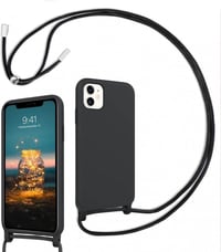 Apple iPhone 11 Szürke Szilikon Tok Nyakpánttal 1