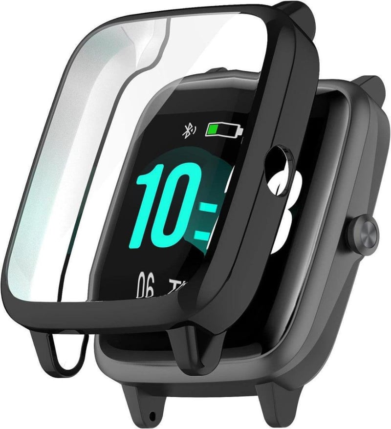 Umidigi Uwatch 3 okosóra képernyővédő fólia - fekete, ID205L és Blackview R3 kompatibilis