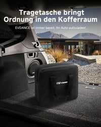 EVDANCE Type 2 Elektromos Autó Töltőkábel Schuko 3,68 kW, 6,1m, Időzíthető 0-12 Óra, 1-Fázisú, 6-16A, Elektromos és Hibrid Járművekhez 7