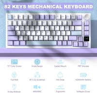 AJAZZ AK820PRO 75% TKL Mechanikus Gamer Billentyűzet - Vezeték Nélküli/Bluetooth/USB-C, RGB Háttérvilágítás, TFT Kijelző, Hotswap 2