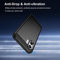 Nothing Phone 2 Fekete Ütésálló Ultravékony Védőtok 3