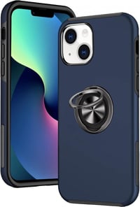 Huawei mágneses iPhone 13 tok beépített állvánnyal - kék 1