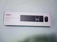 Seenda ultravékony vezeték nélküli billentyűzet és egér szett, német QWERTZ, Space Gray 9
