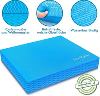Quality Den Egyensúlyozó Párna - Csúszásmentes TPE Hab, 40x34x5 cm, Kék - Stabilitás és Koordináció Fejlesztő Edzőpárna, 150 kg Teherbírás 2