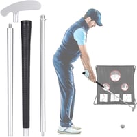 LEAGY Jobbkezes és Balkezes Golf Putter Szett 4 Részes, 2 Labdával és Táskával 5