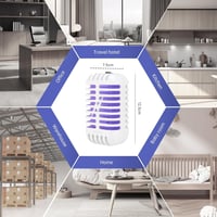 bubbacare Elektromos Szúnyogcsapda és Rovarirtó Lámpa - Beltéri Légycsapda 20 m² Területre - Fehér, 2 db 6