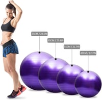 TOMSHOO Robbanásbiztos Jóga Labda 45-75cm - Stabil Fitness Gimnasztikai Labda Pumpával 5