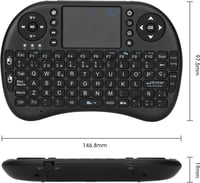 Rii Mini i8 vezeték nélküli mini billentyűzet touchpaddel, fekete 2