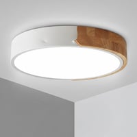 looluuloo LED stropna svjetiljka 40 cm, 30W 3000lm — neispravno, djelomično radi: oštećen poklopac, udubljena struktura (stanje: vidi 2. sliku) 1