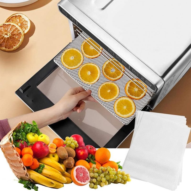 Újrahasználható Szilikon Aszalólap Szett - 6 db, Nagy Méretű, Tapadásmentes