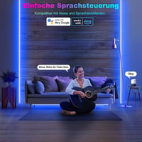 TENDIST 40m RGB LED Szalag Kültéri IP67 Vízálló, Alexa Kompatibilis, 24V LED Világítás Erkélyre, Teraszra, Ünnepekre, Távirányítóval (2x20m) 2