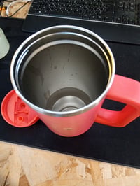 Termoska Contigo Tumbler 1200 ml s držadlom a slamkou, koralová farba, vákuovo izolovaná — bez slamky (stav: pozri 2. obrázok) 3