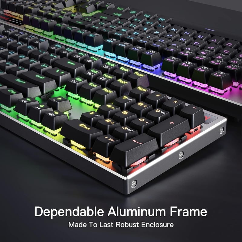 Redragon K556 PRO RGB vezeték nélküli gamer billentyűzet, cserélhető csendes piros kapcsolókkal