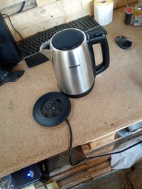 Philips Daily Collection HD9350/90 elektromos vízforraló 1,7 l 2200W rozsdamentes acél kivitel kék vízszintjelzővel használt állapot 2