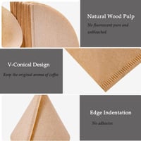 Hario V60 Natúr Szűrőpapír Kávéhoz - 100db, 1-4 Csészéhez 4