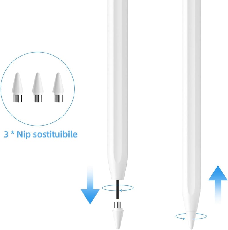 Apple iPad Érintőceruza - Mágneses Stylus Toll Rajzoláshoz, Íráshoz, Univerzális Tabletekhez