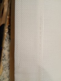 Rulou tip screen Estoralis Stannis, alb murdar, 110x235 cm, grad de deschidere 5%, pentru fereastră și ușă — partea inferioară murdară (stare: vezi a doua fotografie) 3