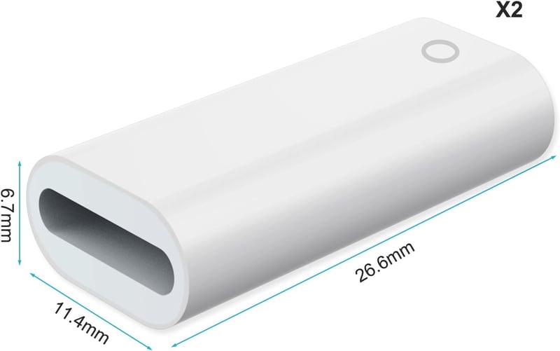 Apple Pencil 1. generációs USB-C töltőadapter iPad Pro és Air készülékekhez