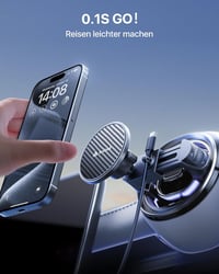 andobil MagSafe Mágneses Autós Telefontartó Kerek Szellőzőrácshoz - 20 Erős Mágnessel, Mercedes Benz, Audi Kompatibilis, 360° Forgatható, iP 5