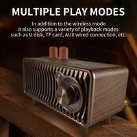 CYBORIS Retro Bluetooth Rádió - Dió Fa, 20W Sztereó, FM, USB/TF/AUX 4
