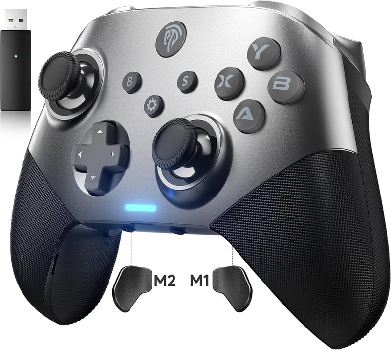 EasySMX X10 vezeték nélküli PC kontroller, Hall szenzoros ravaszokkal, mechanikus gombokkal - PC/Switch/Steam kompatibilis