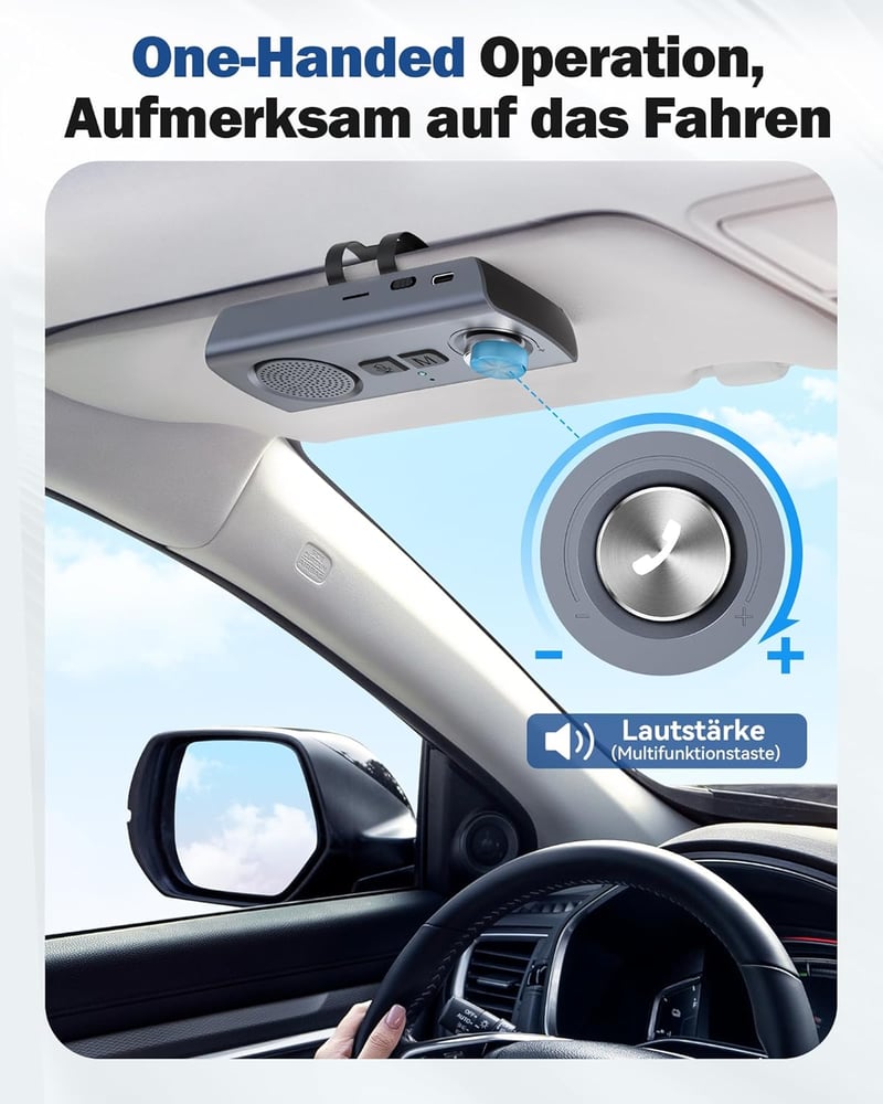 AGPTEK Bluetooth 5.3 Autós Kihangosító GPS-szel és Siri Támogatással