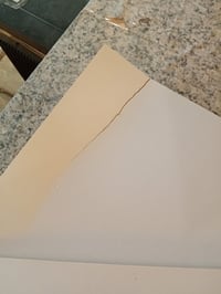 Birou alb vidaXL din lemn prelucrat 140x50x77 cm, masă de calculator cu 6 sertare pentru birou de acasă — două panouri posterioare sunt deteriorate (stare: vezi a 2-a imagine) 3