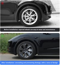 KAVANIC Tesla Model Y Keréktárcsa Borítás 19 Colos Matt Fekete Logós Szimmetrikus Dizájn (4 db) Blade Stílusú Gemini Kerékagy Védő 2020-2023 5