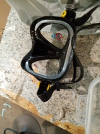 Cressi Big Eyes Evolution búvármaszk és snorkel szett – fekete/sárga, felnőtt méret — légzőcső nélkül (állapot: lásd a 2. képet) 4