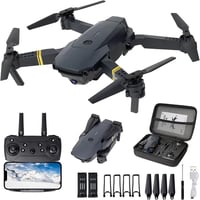 JEAOUSM E58 Összecsukható Drón 4K HD Kamerával - WiFi FPV Élő Videó, Magasságtartás, Kezdőknek, Gyerekeknek, Felnőtteknek, Alkalmazásvezérlé 1