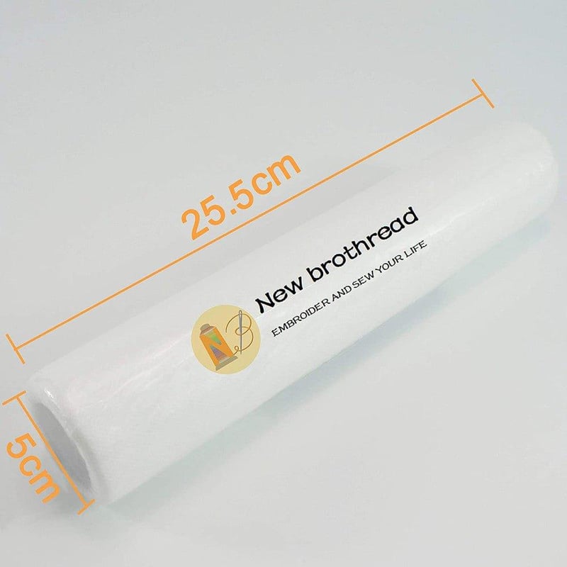 Brothread fehér vízoldható hímzésstabilizátor tekercs 10"x3Yd