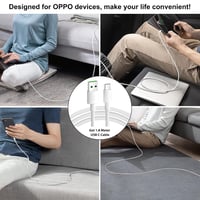 OPPO 80W SUPERVOOC USB-C gyorstöltő kábel 1,8m - Find X6, X5 Pro, Reno 10 kompatibilis 7