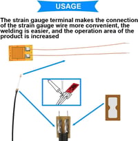 Youmile BE120-5AA 120 ohm Nagypontosságú Nyomásérzékelő Feszültségmérő Szenzor Fólia - Terhelésmérő Cellákhoz, 10 db Csatlakozóval, Elektrom 5