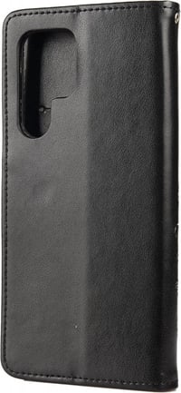 Samsung Galaxy S22 Ultra 5G virágos pillangós műbőr flip tok 3
