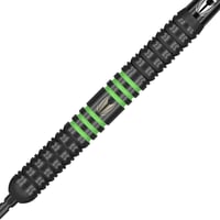 Target Vapor 8 fekete-zöld 24g steeldarts szett, 80% volfrám, Swiss Point 2