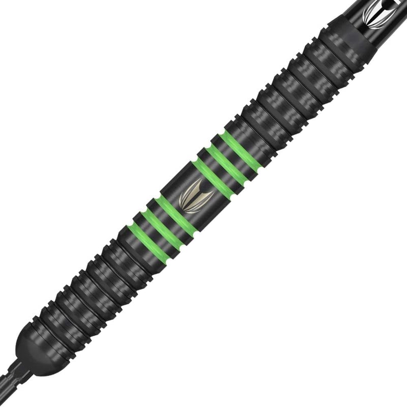 Target Vapor 8 fekete-zöld 24g steeldarts szett, 80% volfrám, Swiss Point