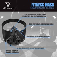 FDBRO Edzés Maszk Futáshoz Magas Terhelésű Edzéshez Ellenállás Cardio Maszkos Edzés 3