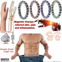Mágneses hematit karkötő 10mm - Fájdalomcsillapító, alvásjavító, antisztatikus, férfi-női (piros, 20cm) 5