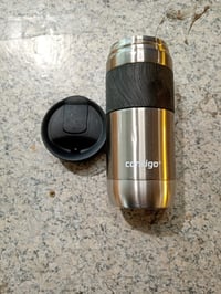 Cană termoizolantă Contigo Byron SNAPSEAL 470 ml, cană de voiaj din oțel inoxidabil, etanșă, menține băutura caldă 7 ore — utilizată (stare: vezi a 2-a imagine) 2