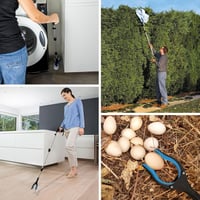 Housolution 110 cm Összecsukható Nyújtókar - Mágneses Végű, 360° Forgófejű Alumínium Felszedő Eszköz Időseknek, Gyerekeknek Kertbe és Hullad 7