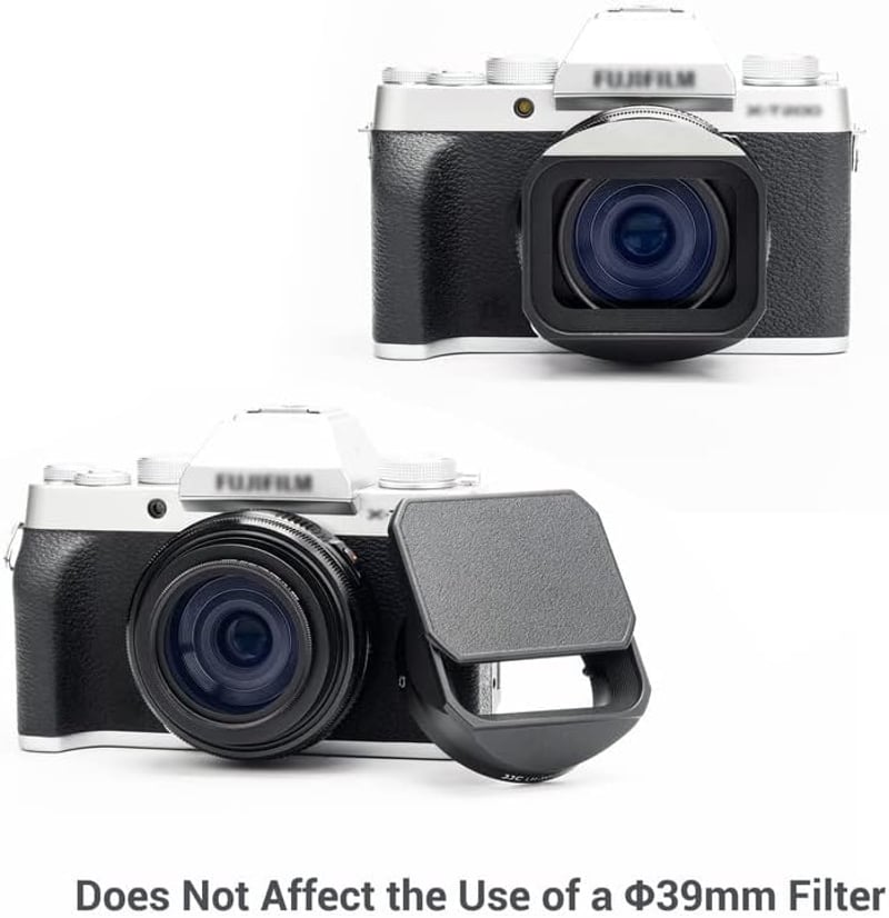 Fujifilm XF 27mm F2.8 R WR objektívhez JJC fém napellenző és sapka